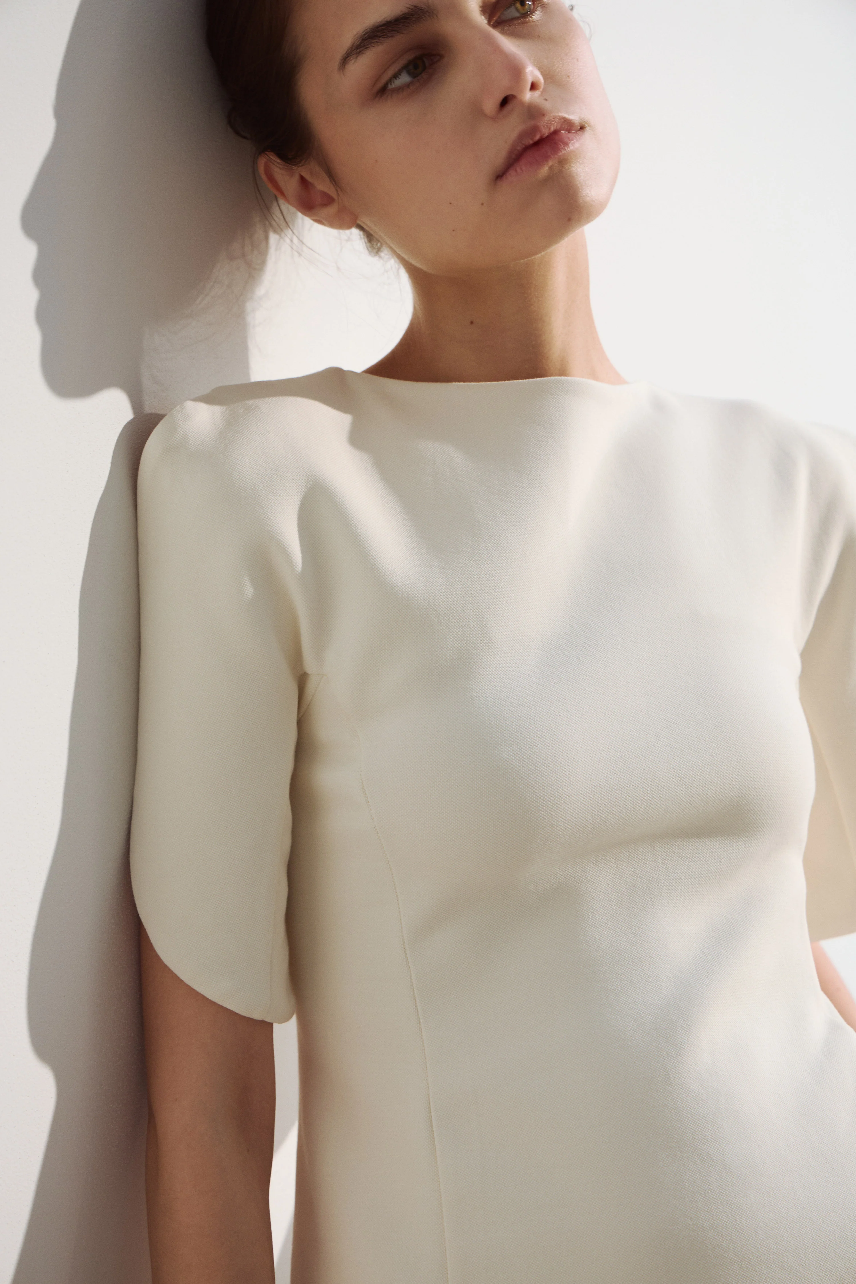 VOLUME-SLEEVE COTTON-BLEND BLOUSE - Image 2