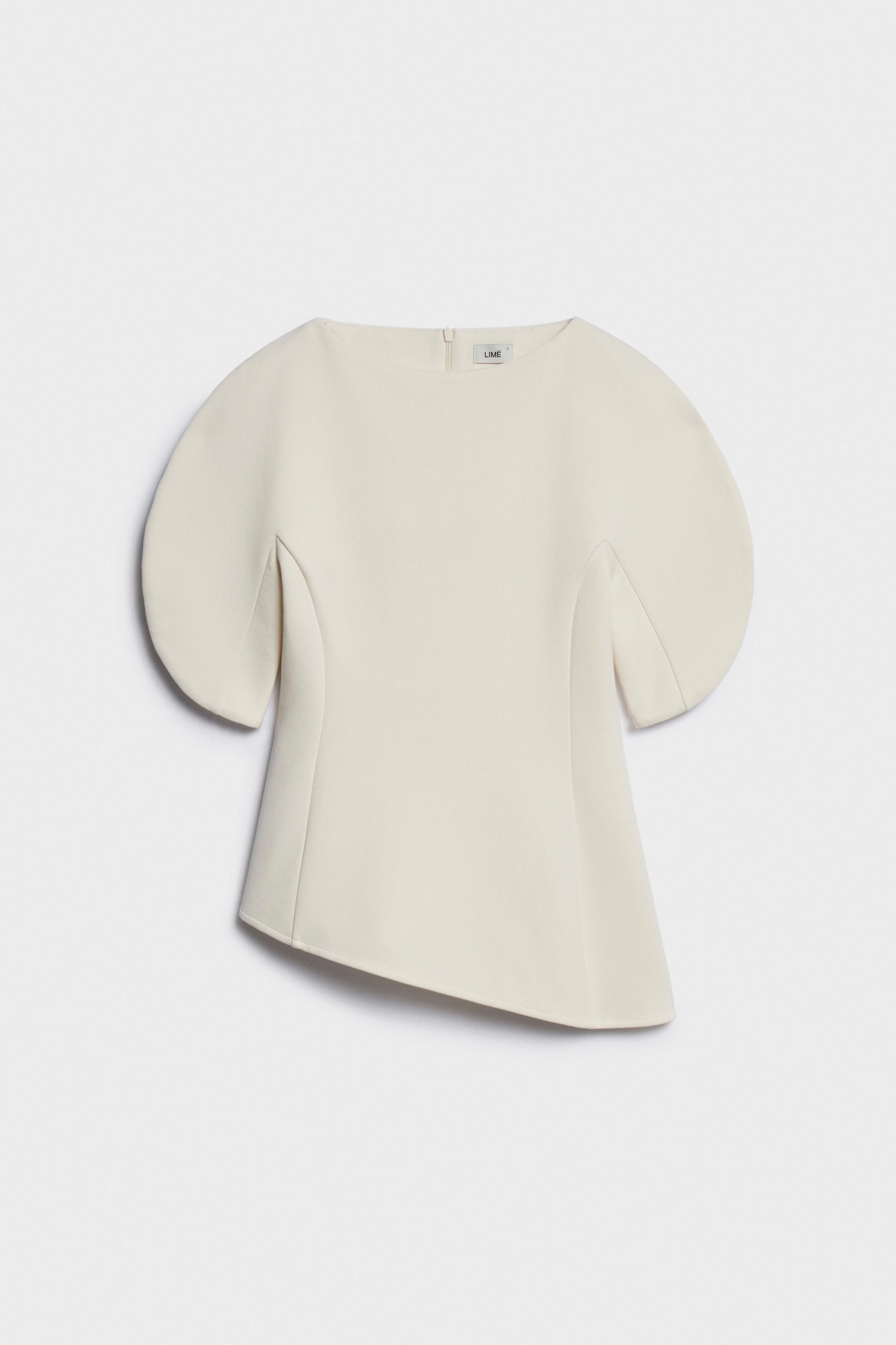 VOLUME-SLEEVE COTTON-BLEND BLOUSE - Image 5