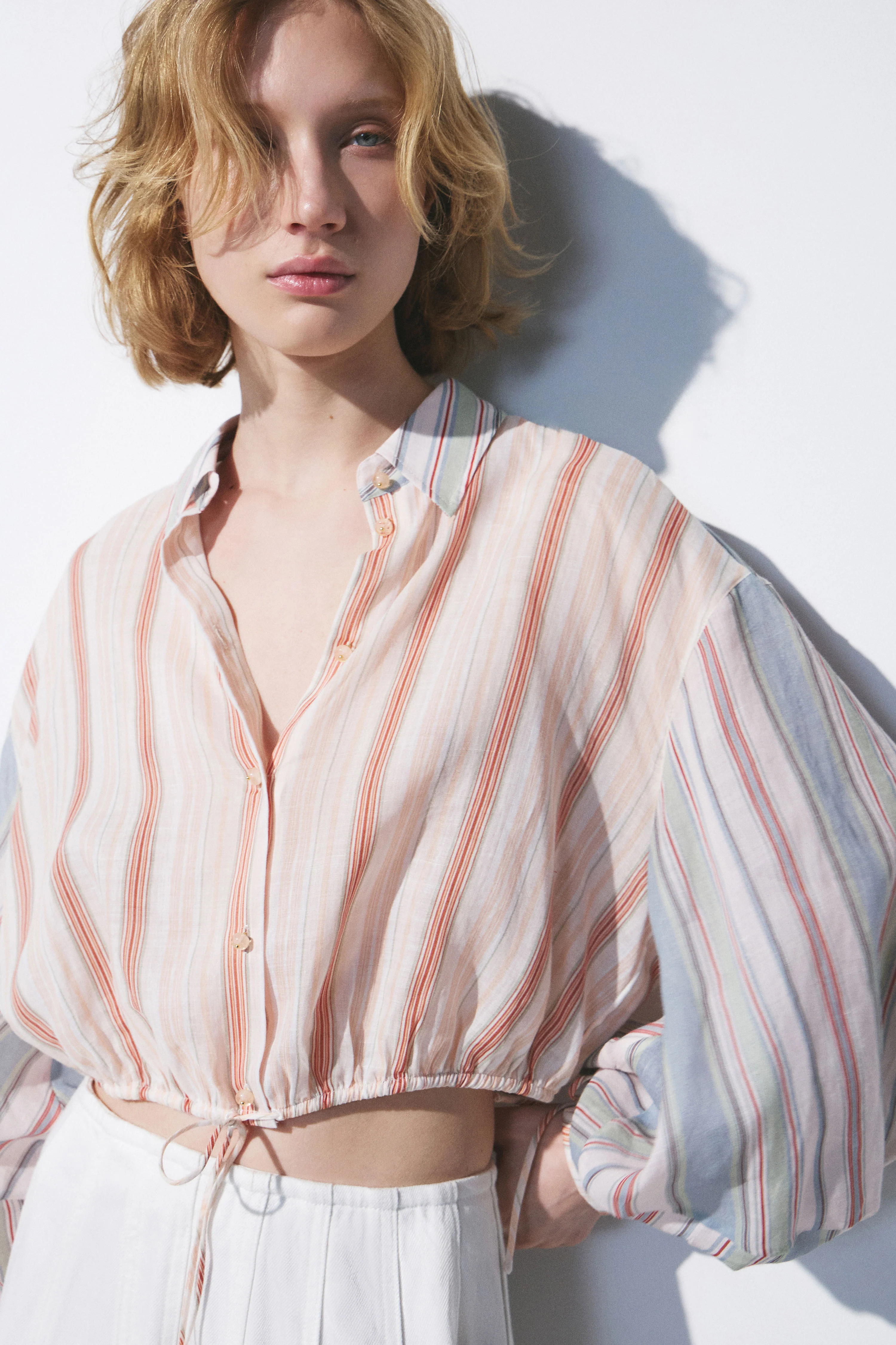VOLUME-SLEEVE RAMIE BLOUSE - Image 3
