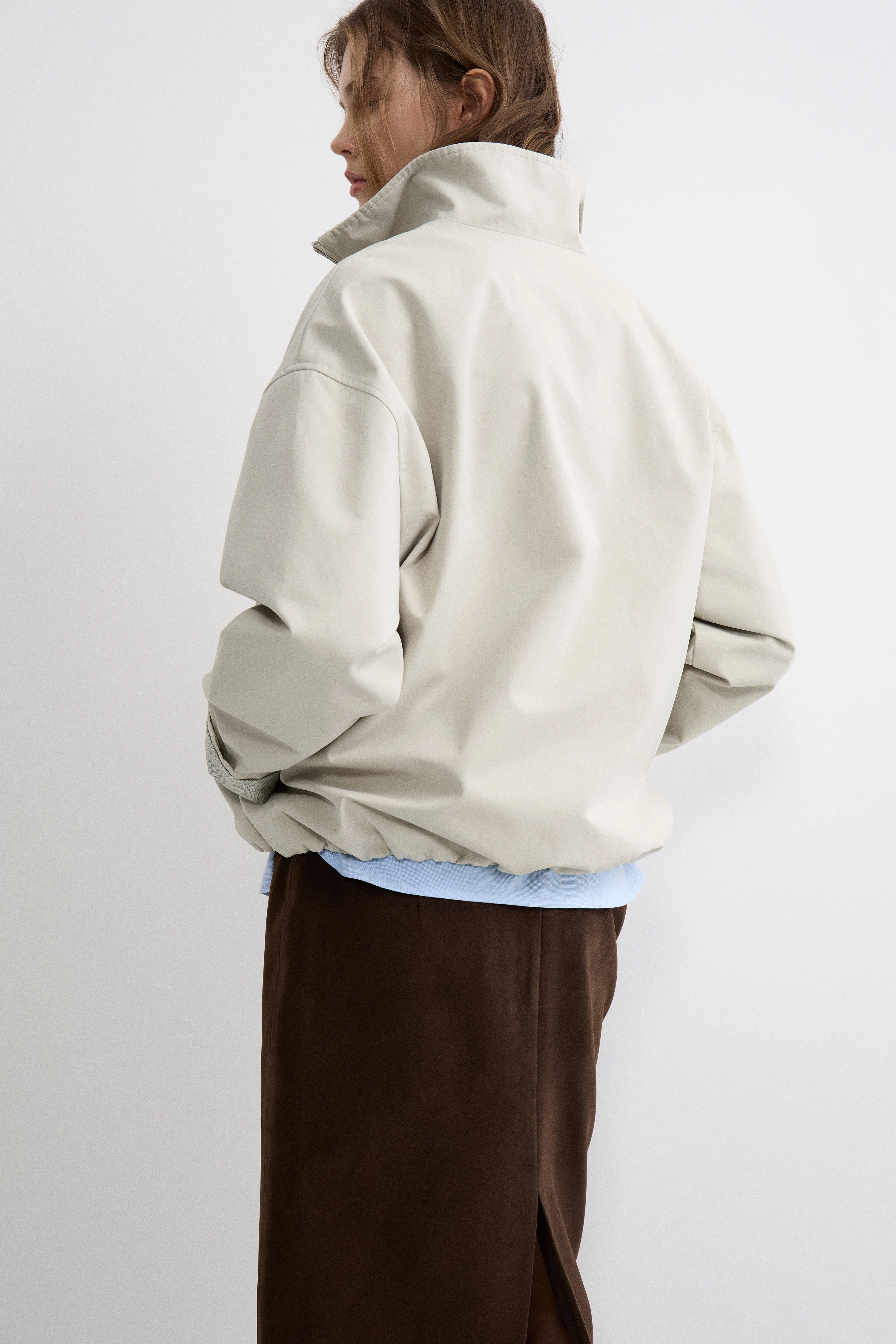HIGH COLLAR COTTON JACKET - Image 4