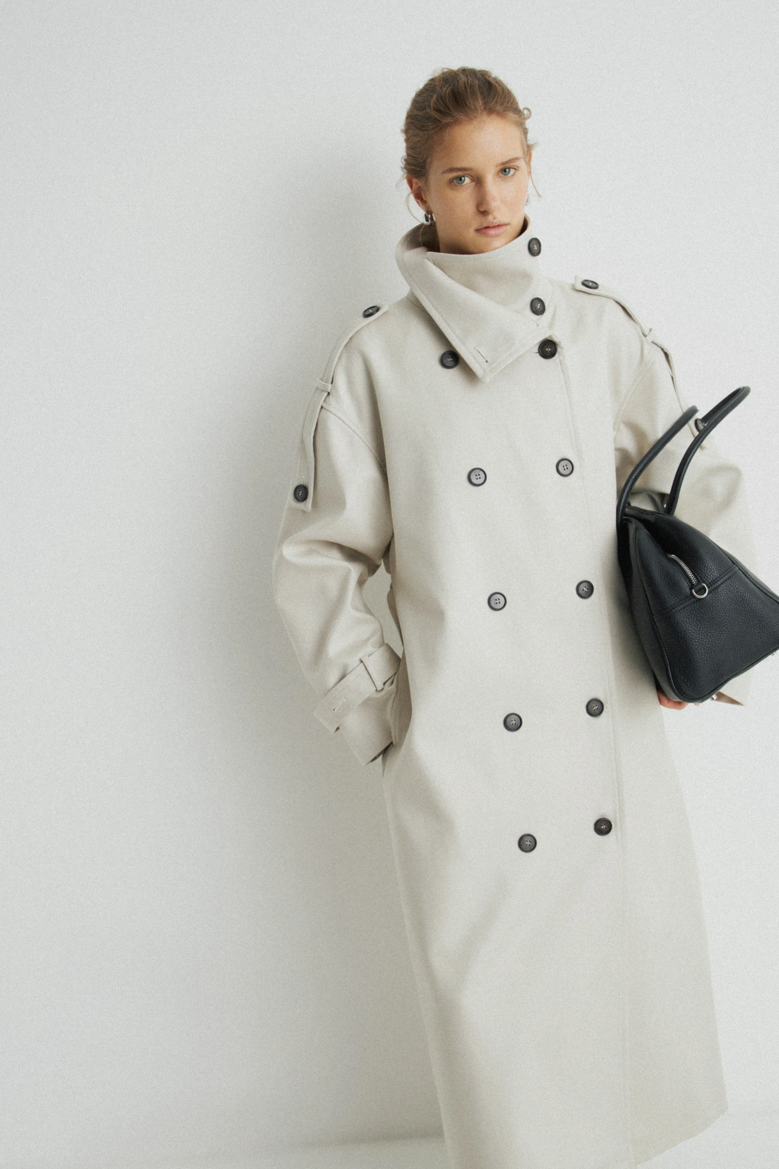 WATER-REPELLENT COTTON TRENCH COAT - Image 3