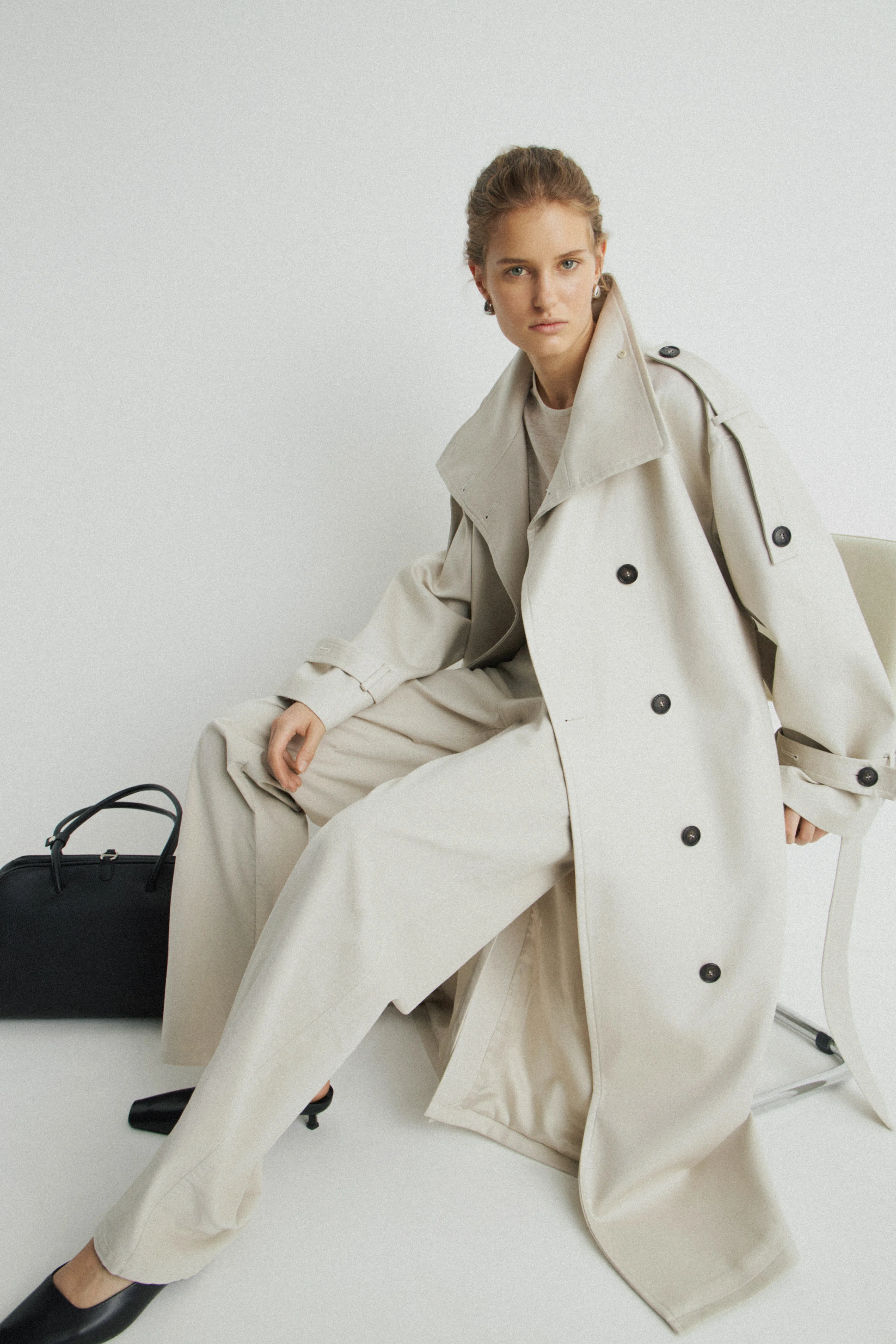 WATER-REPELLENT COTTON TRENCH COAT - Image 4