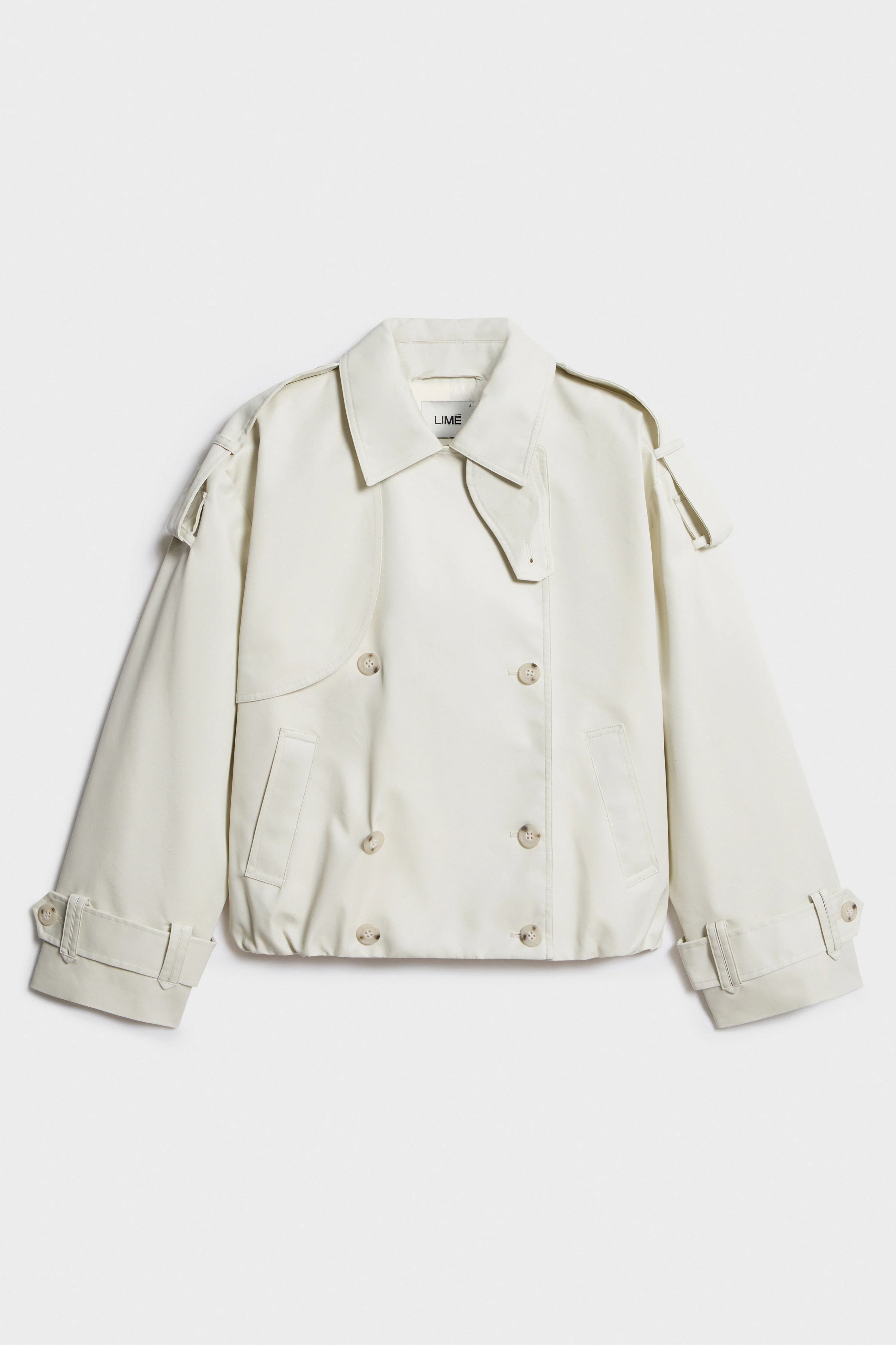 WATER-REPELLENT SHORT TRENCH COAT - Image 5