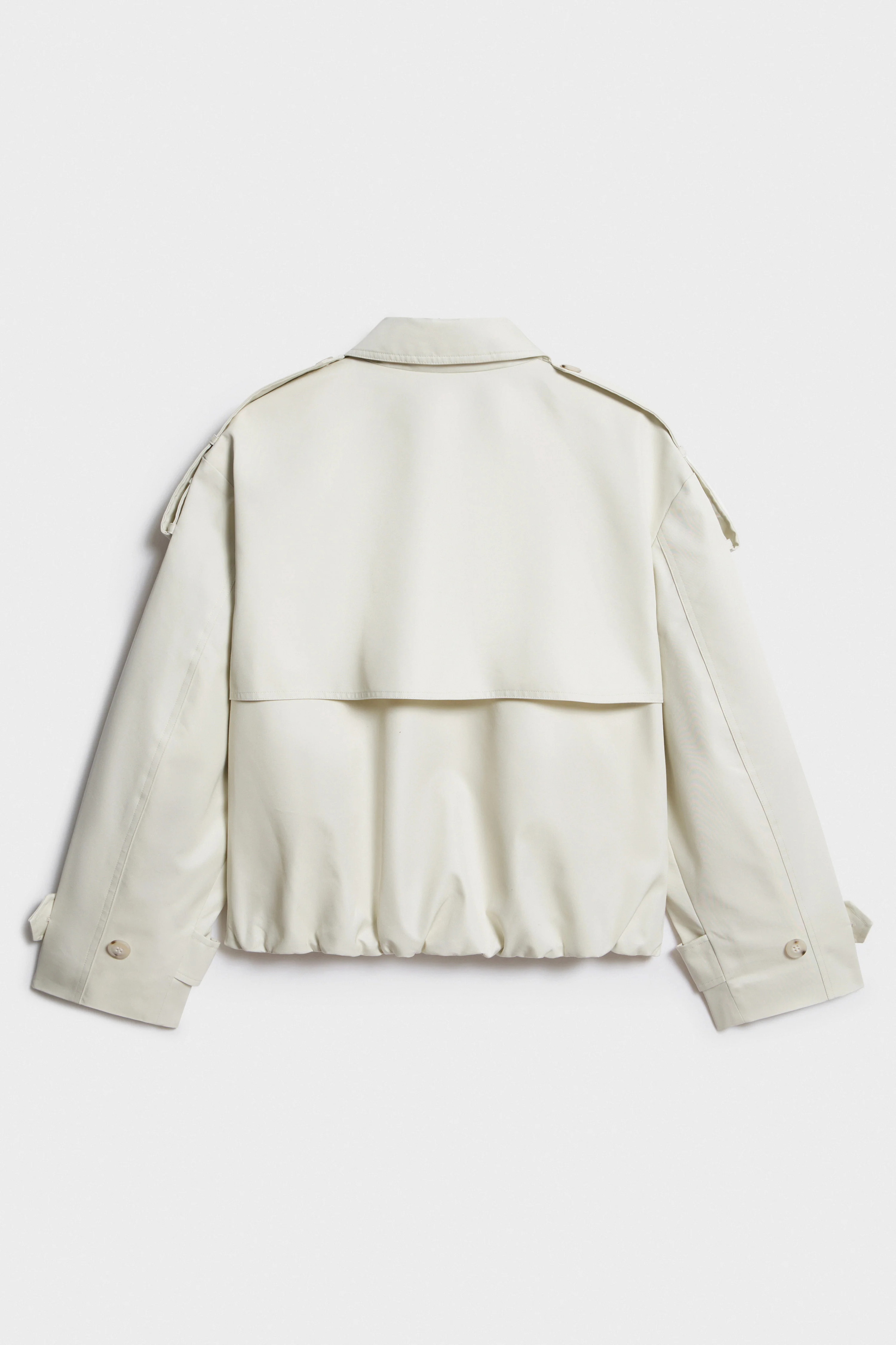 WATER-REPELLENT SHORT TRENCH COAT - Image 6