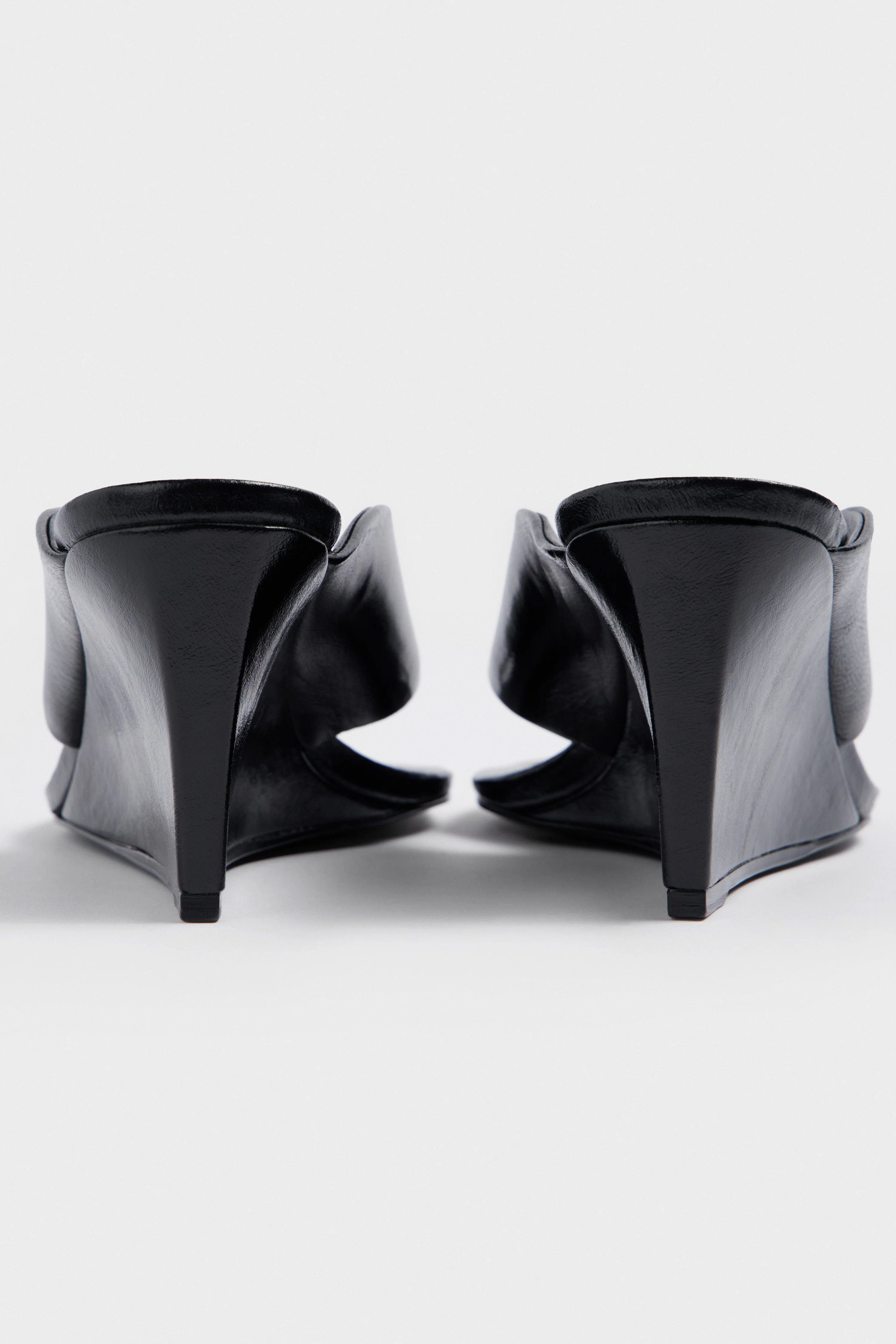 WEDGE HEEL LEATHER SANDALS - Image 5