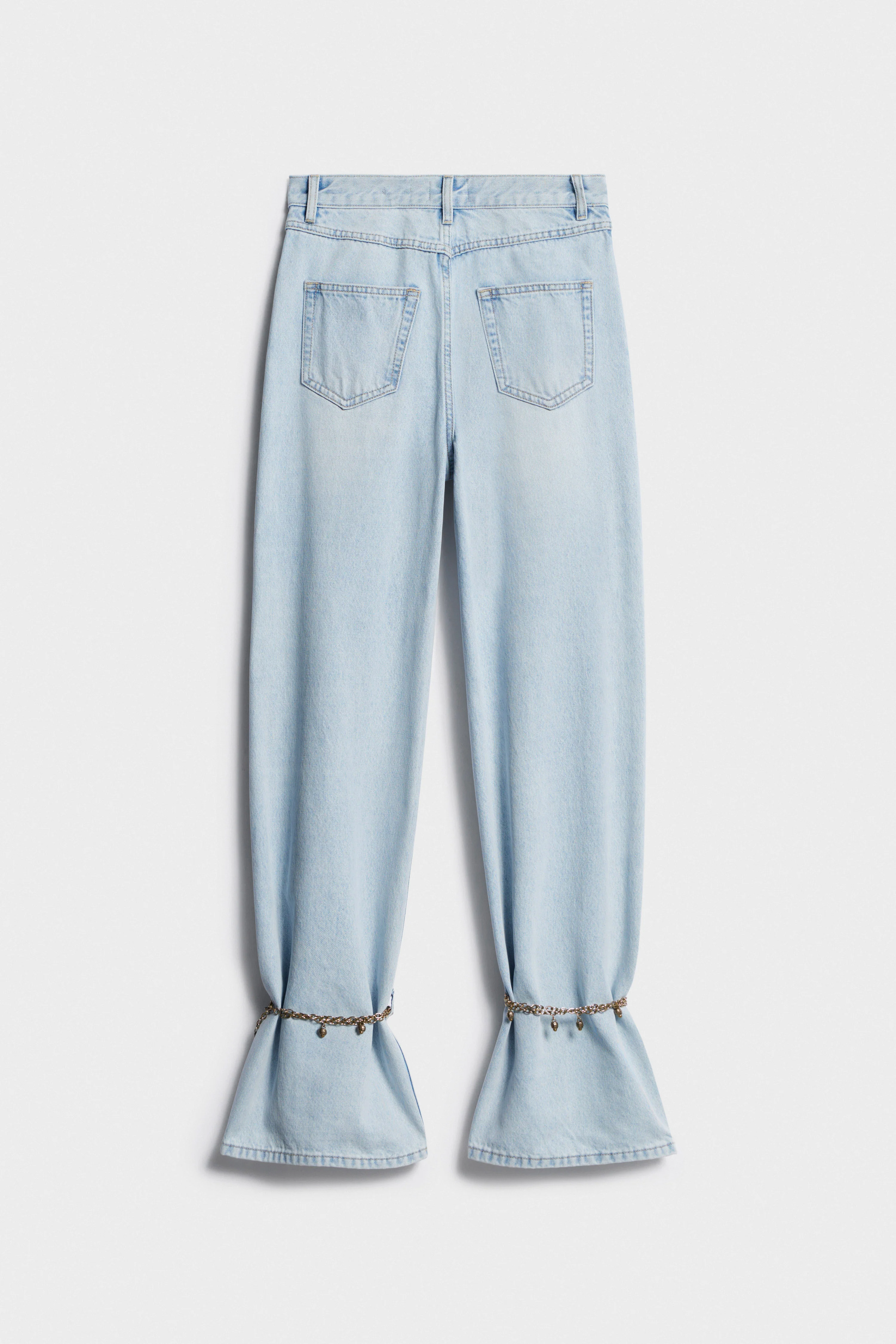 WIDE JEANS WITH ANKLE BRACELETS - Image 7