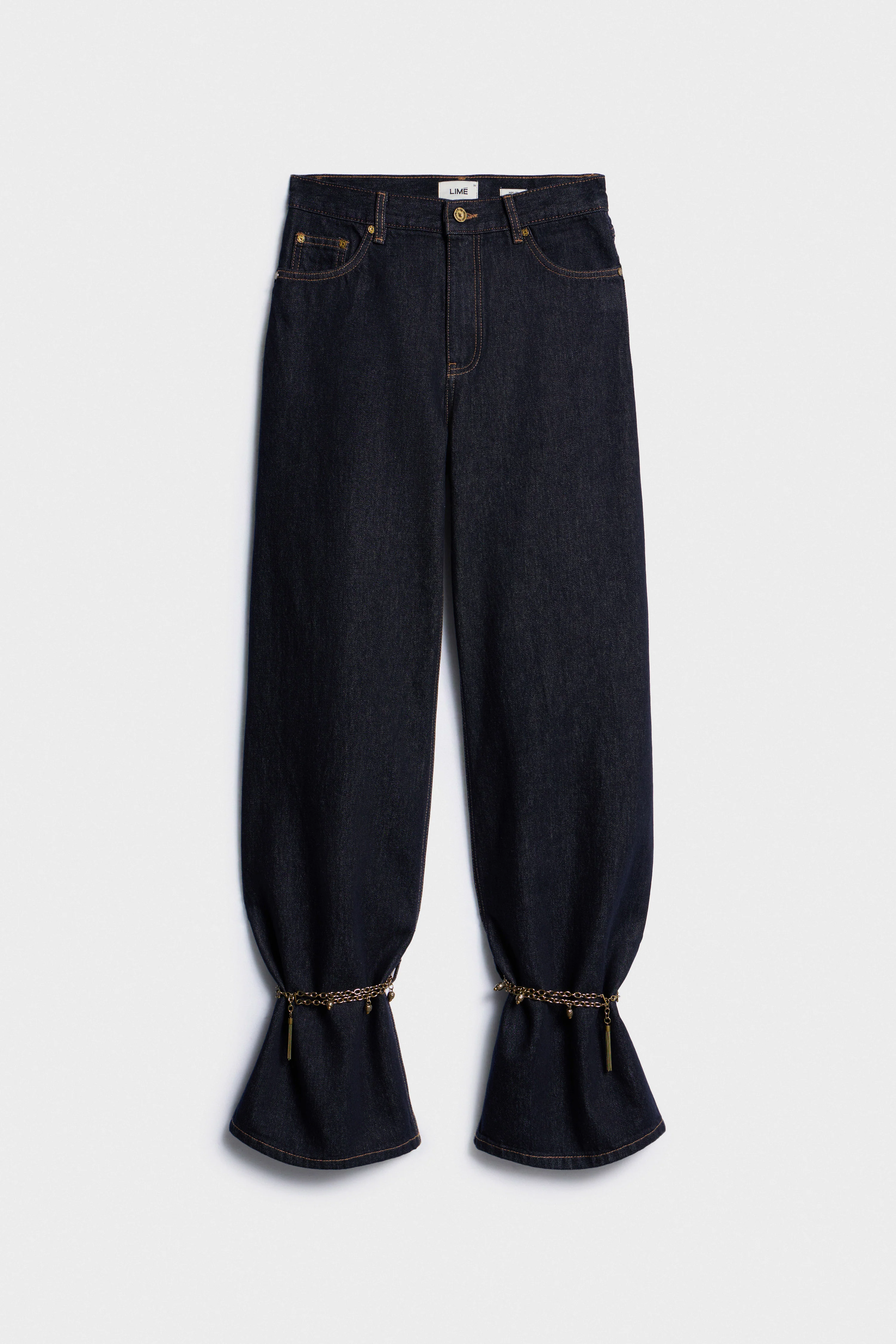 WIDE JEANS WITH ANKLE BRACELETS - Image 6
