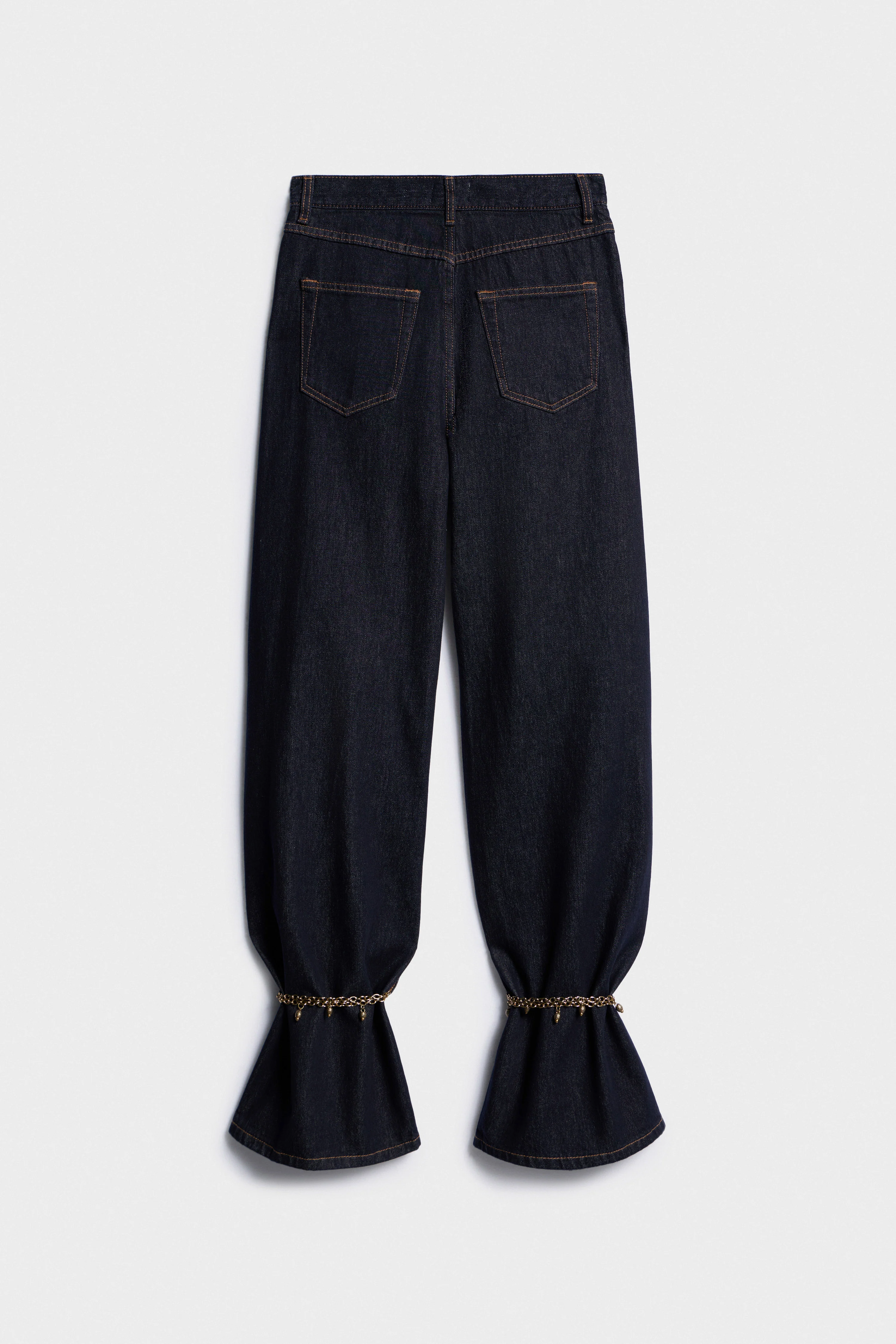 WIDE JEANS WITH ANKLE BRACELETS - Image 7
