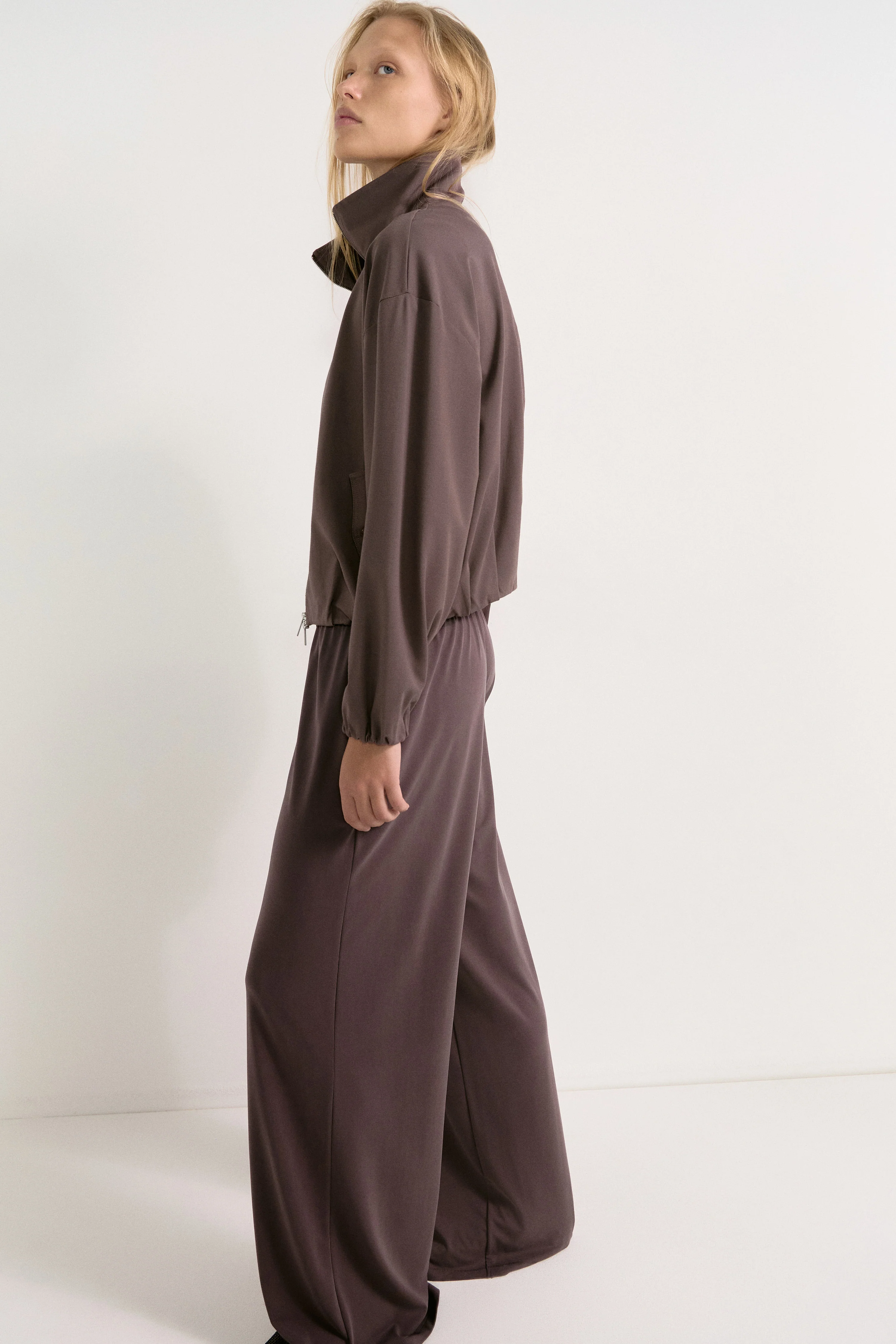WIDE JERSEY TROUSERS - Image 4
