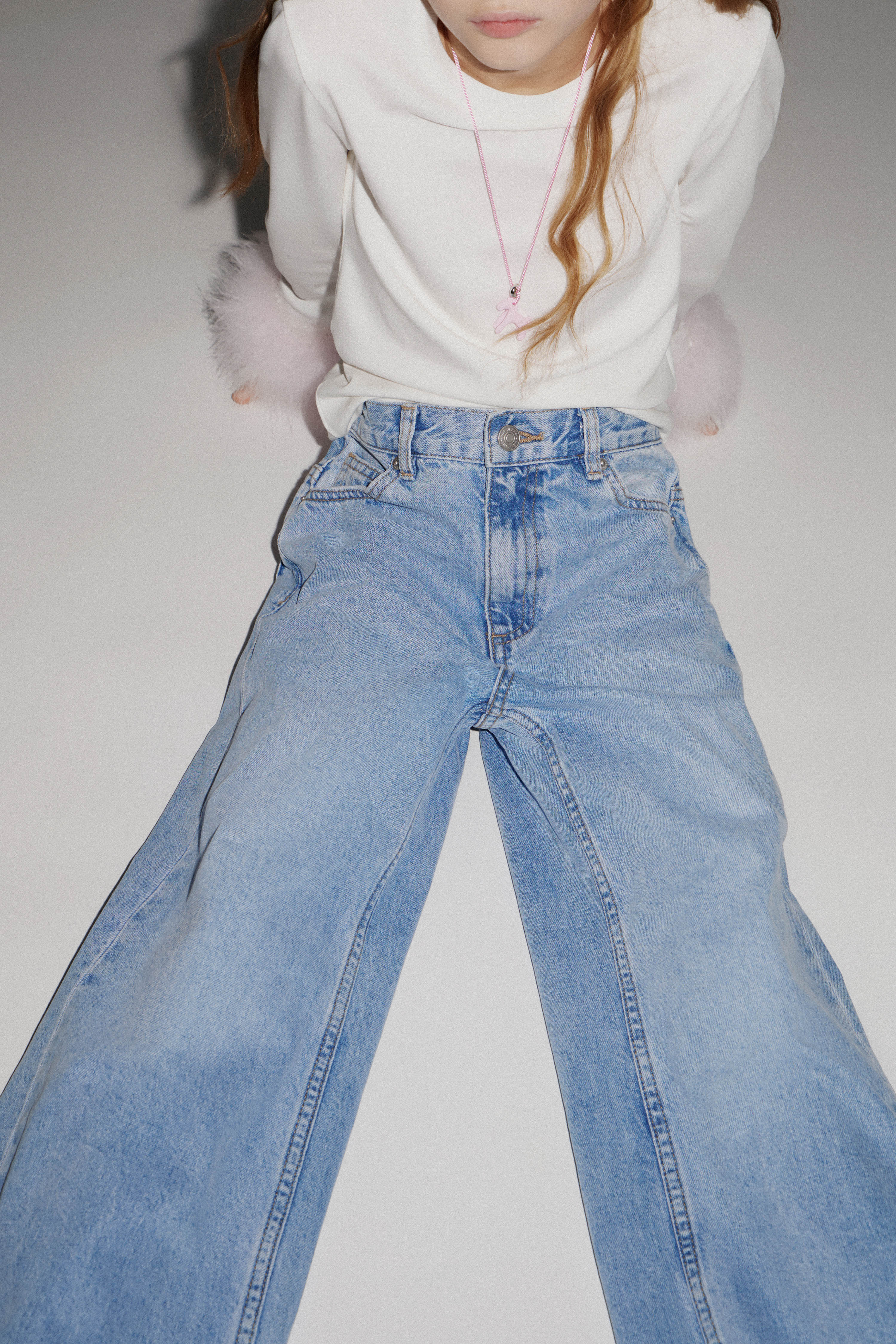 BASIC WIDE-LEG JEANS - Image 2