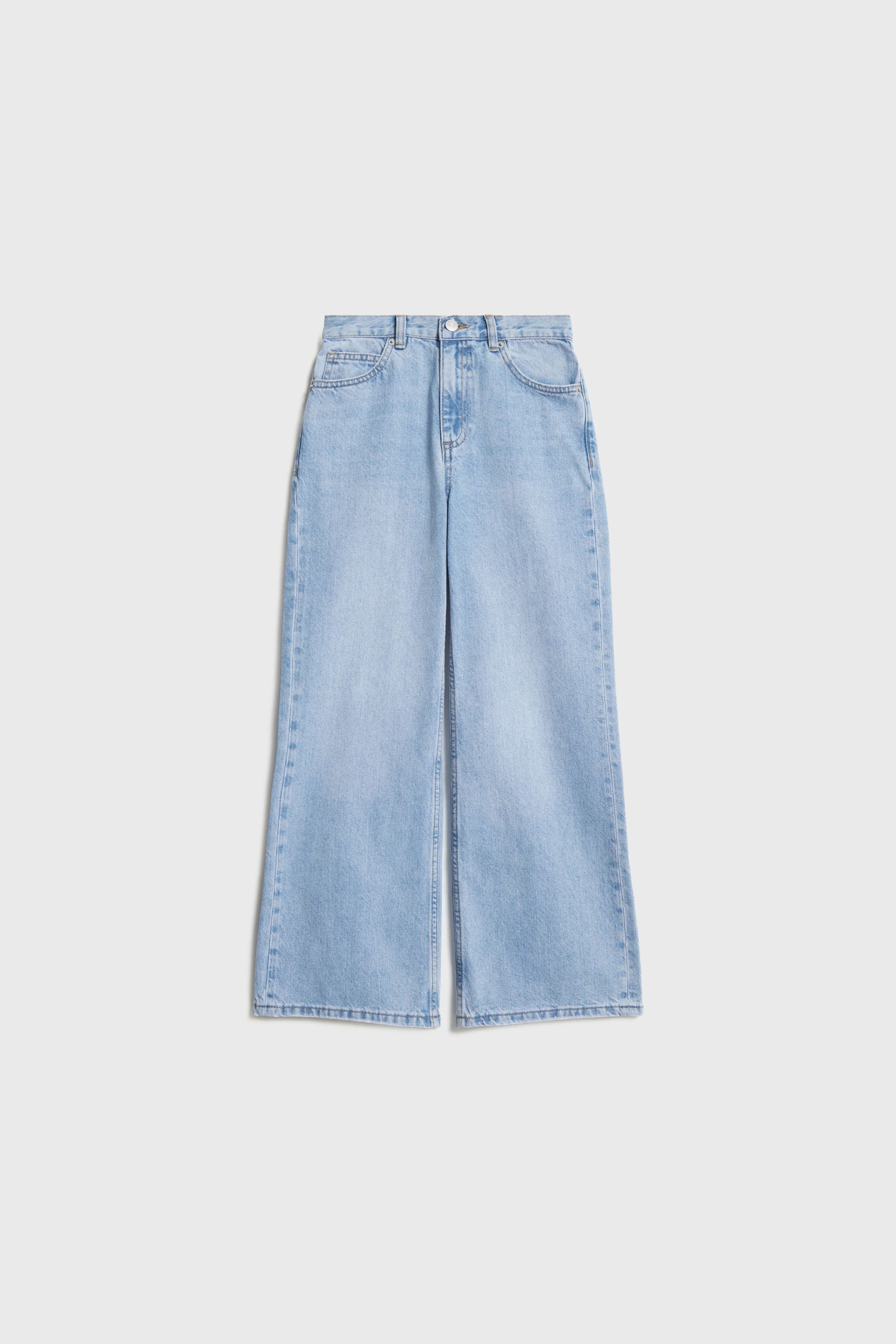 BASIC WIDE-LEG JEANS - Image 4