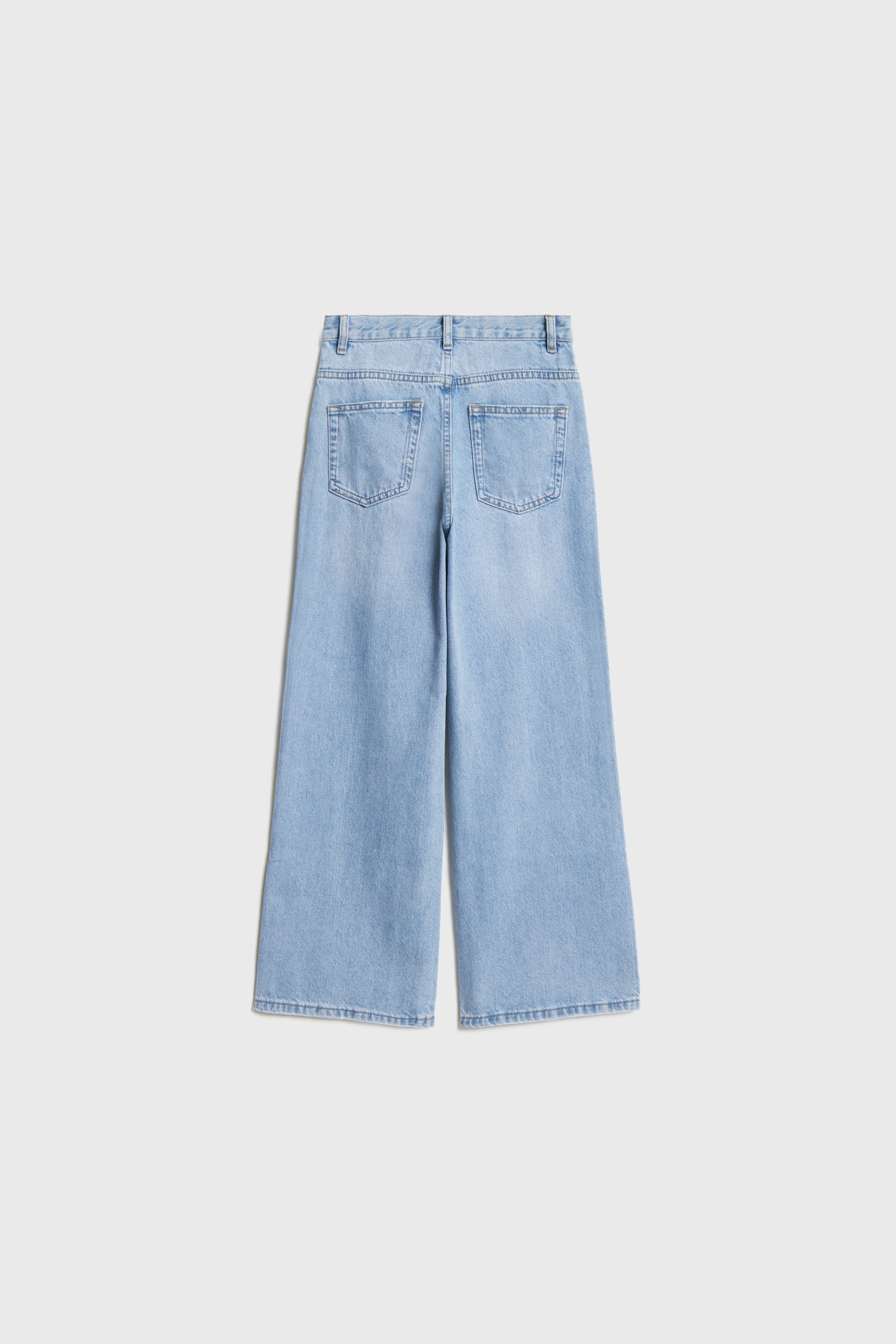 BASIC WIDE-LEG JEANS - Image 5