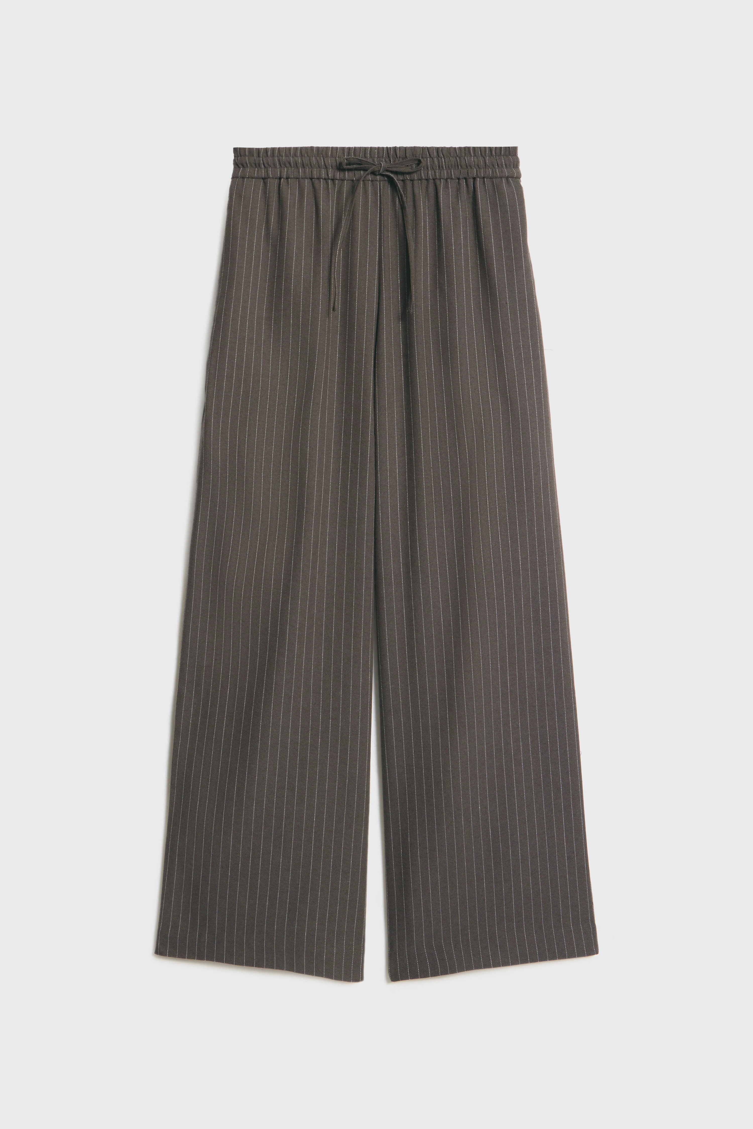 STRIPED WIDE TROUSERS - Image 5