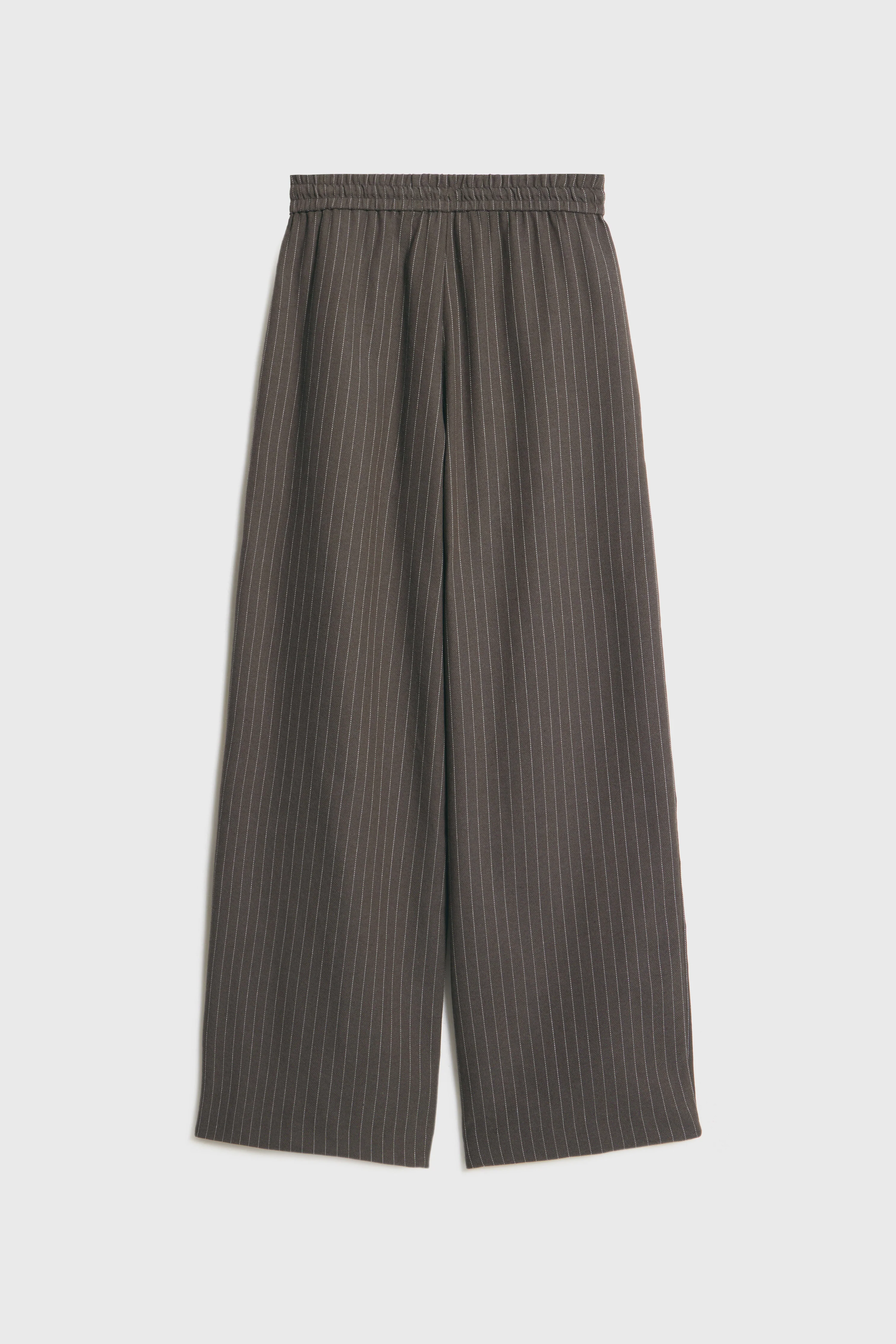 STRIPED WIDE TROUSERS - Image 6