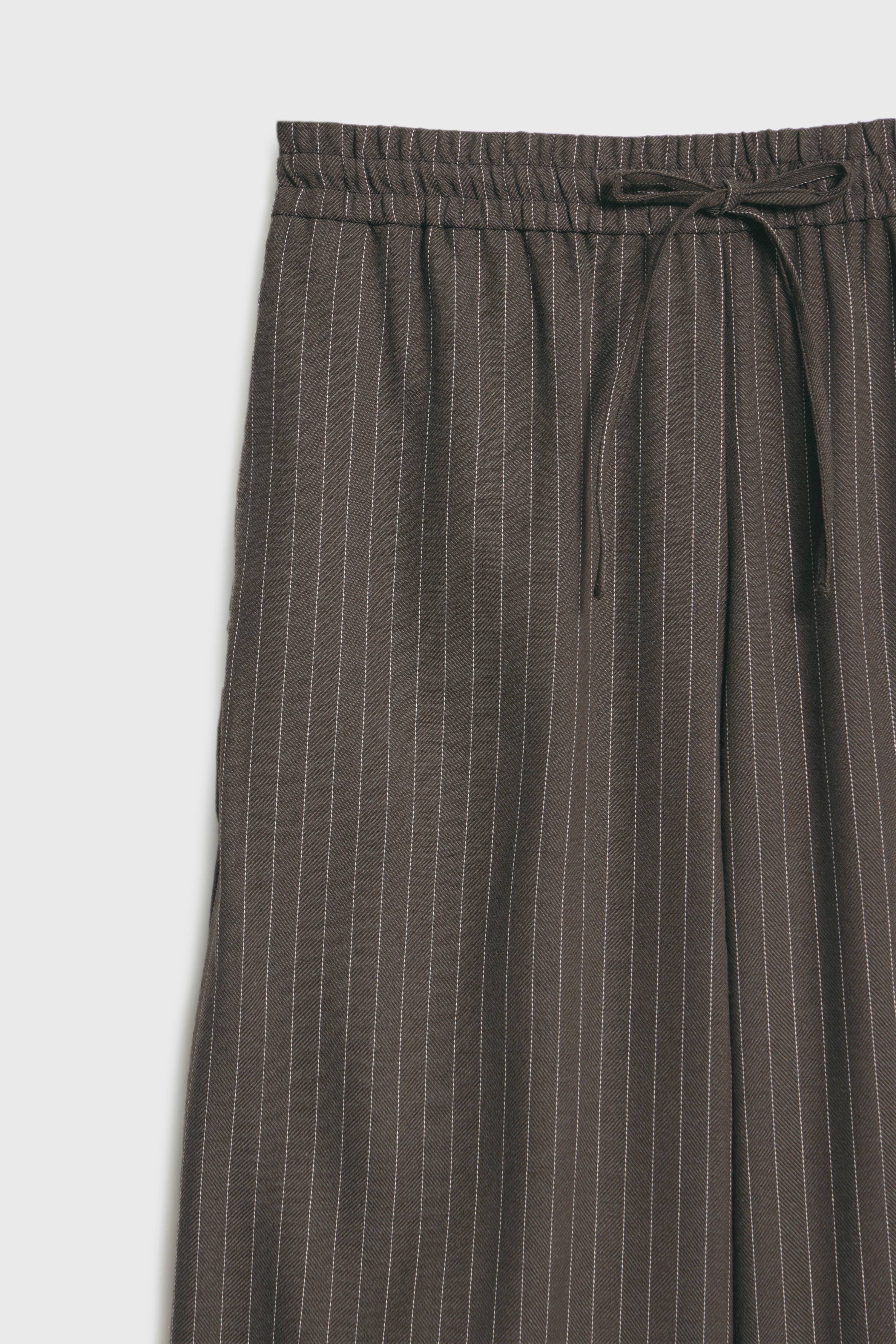 STRIPED WIDE TROUSERS - Image 7