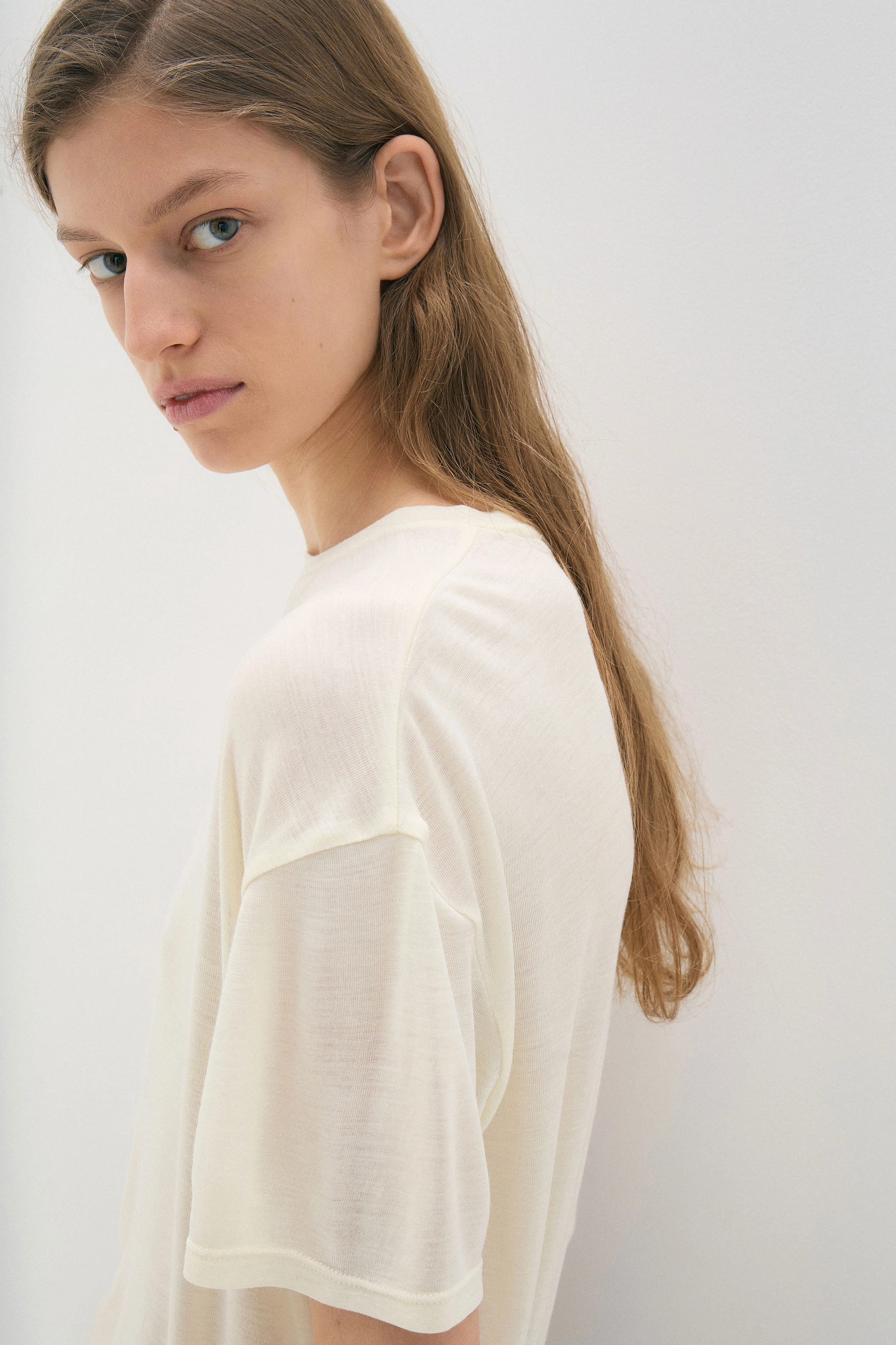 WOOL-BLEND JERSEY T-SHIRT - Image 3