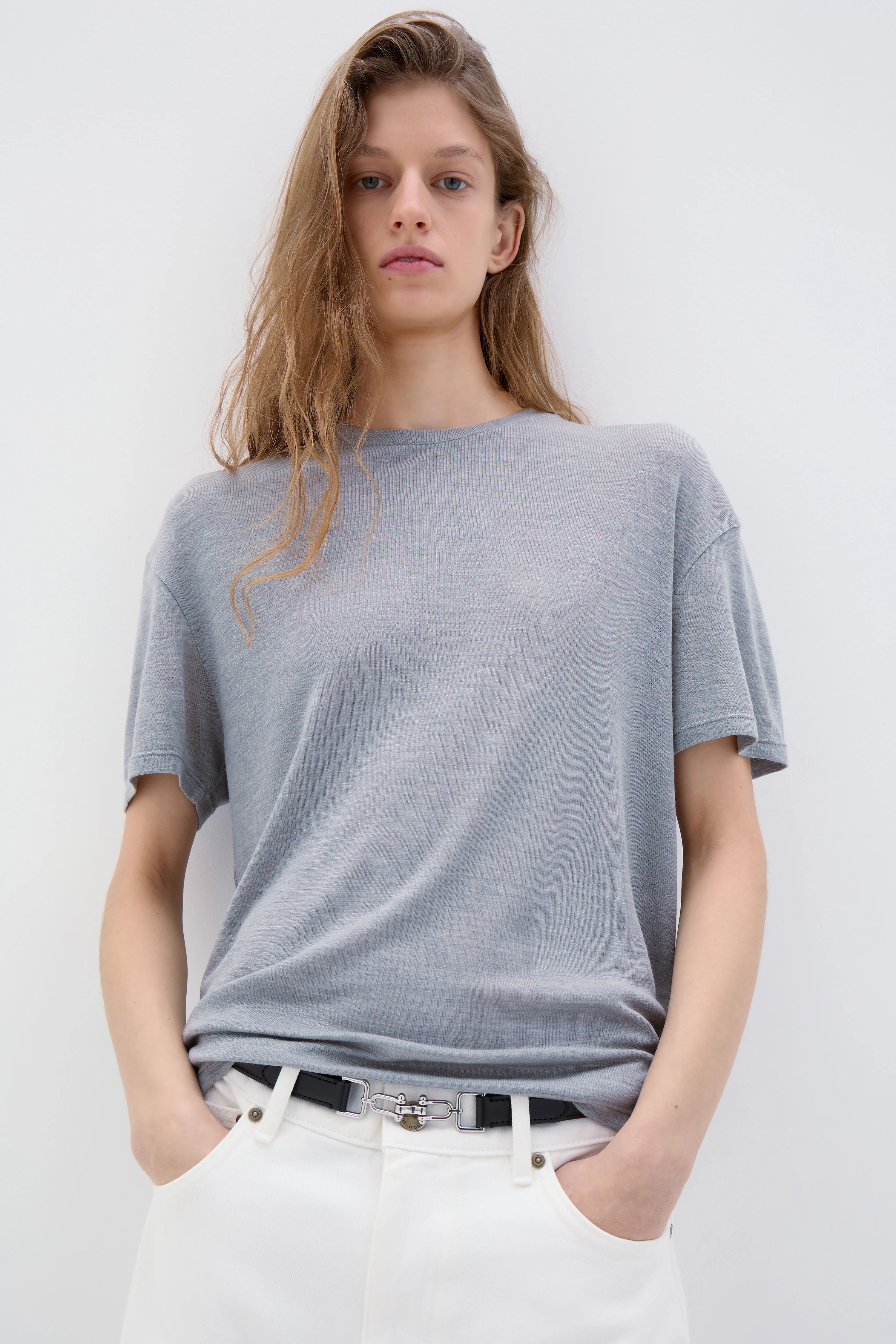 WOOL-BLEND JERSEY T-SHIRT - Image 4