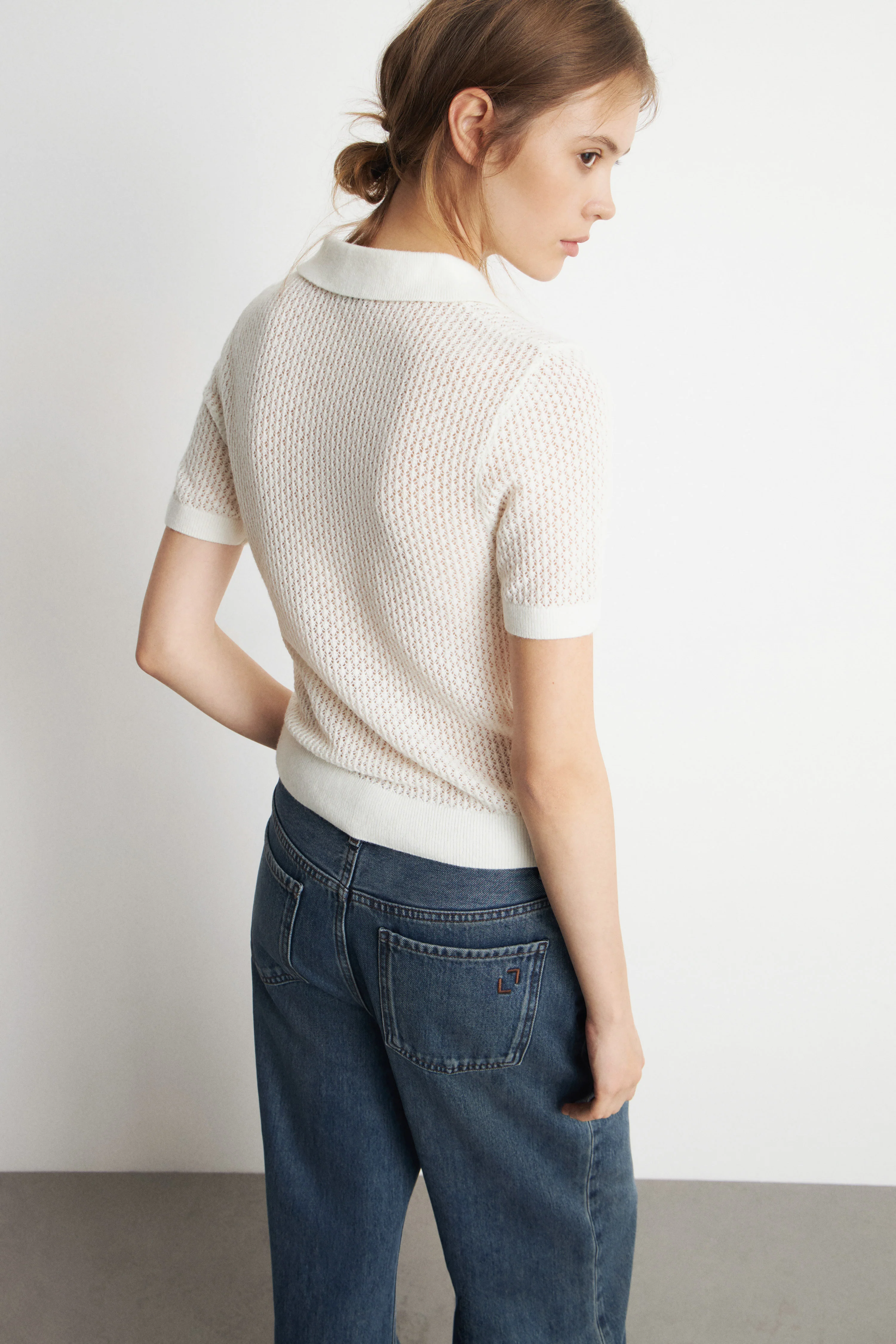 WOOL-BLEND POLO SWEATER - Image 4
