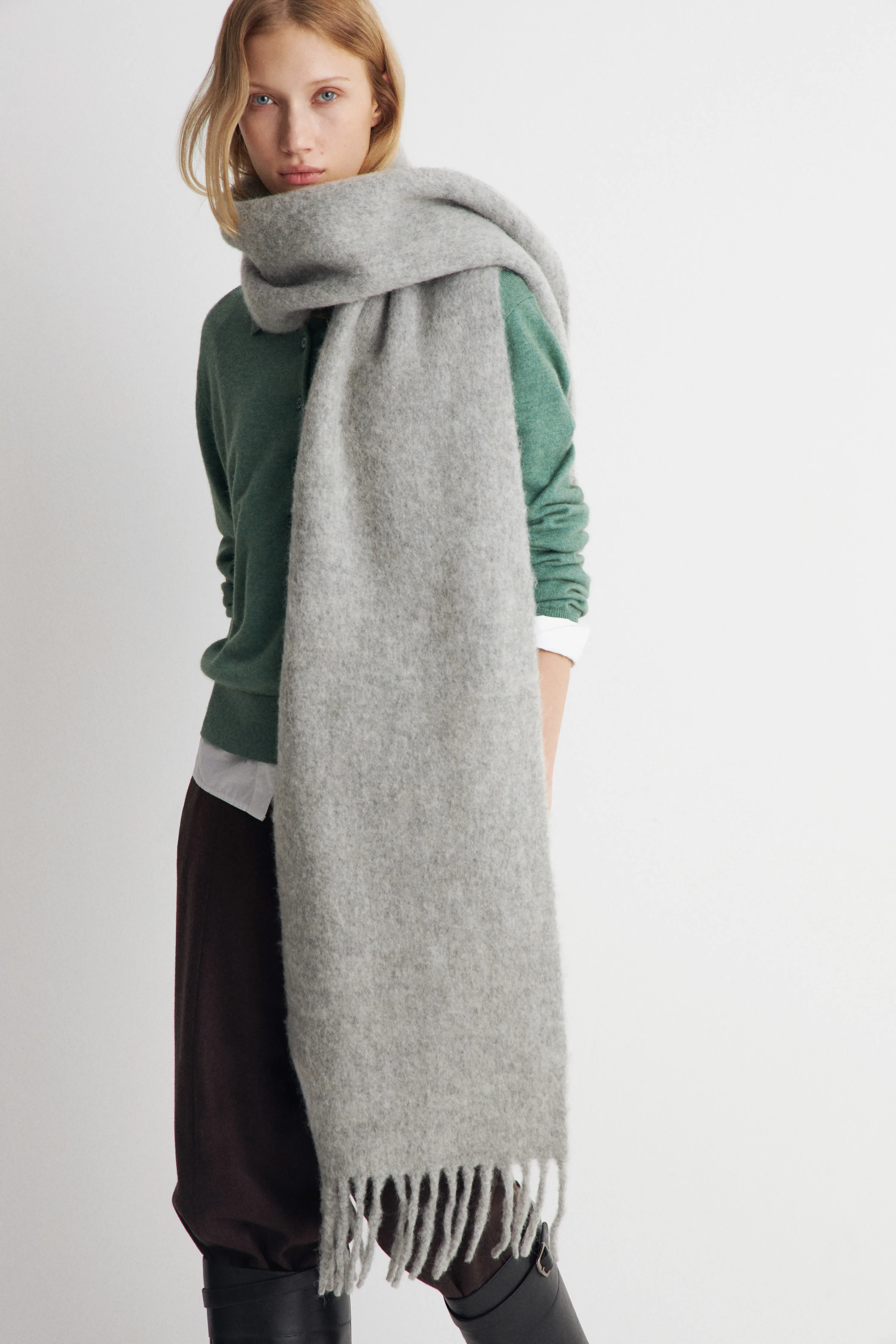 WOOL-BLEND SCARF - Image 2