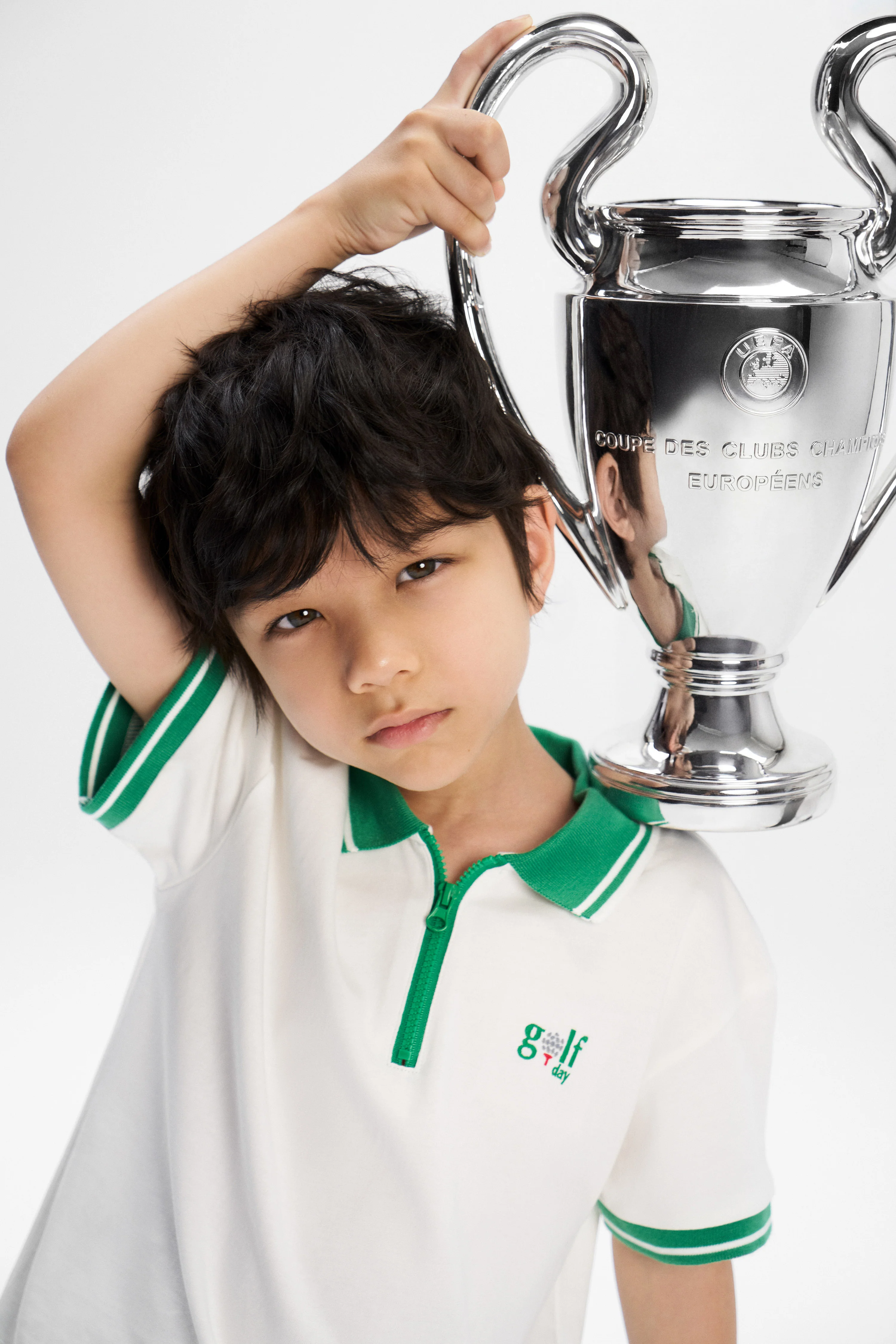 ZIP-UP COTTON POLO