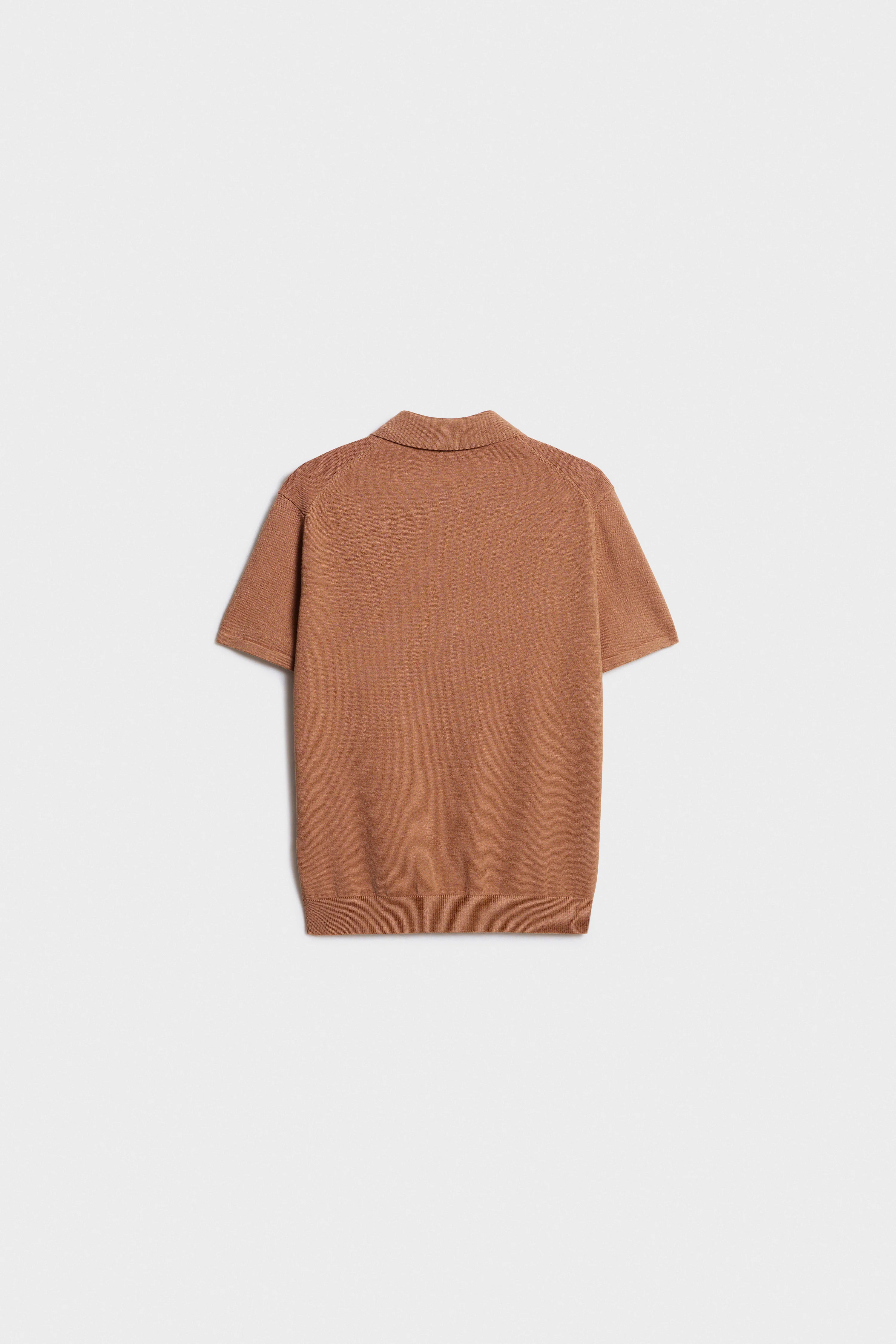 ZIPPED FINE-KNIT POLO - Image 5